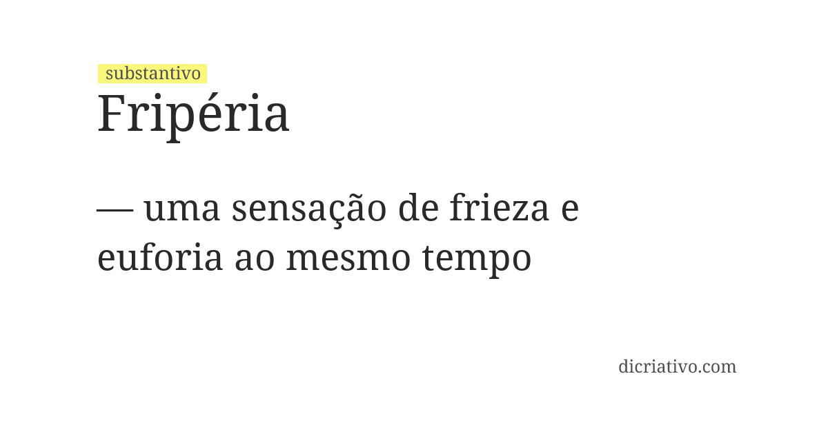 Significado de fripéria