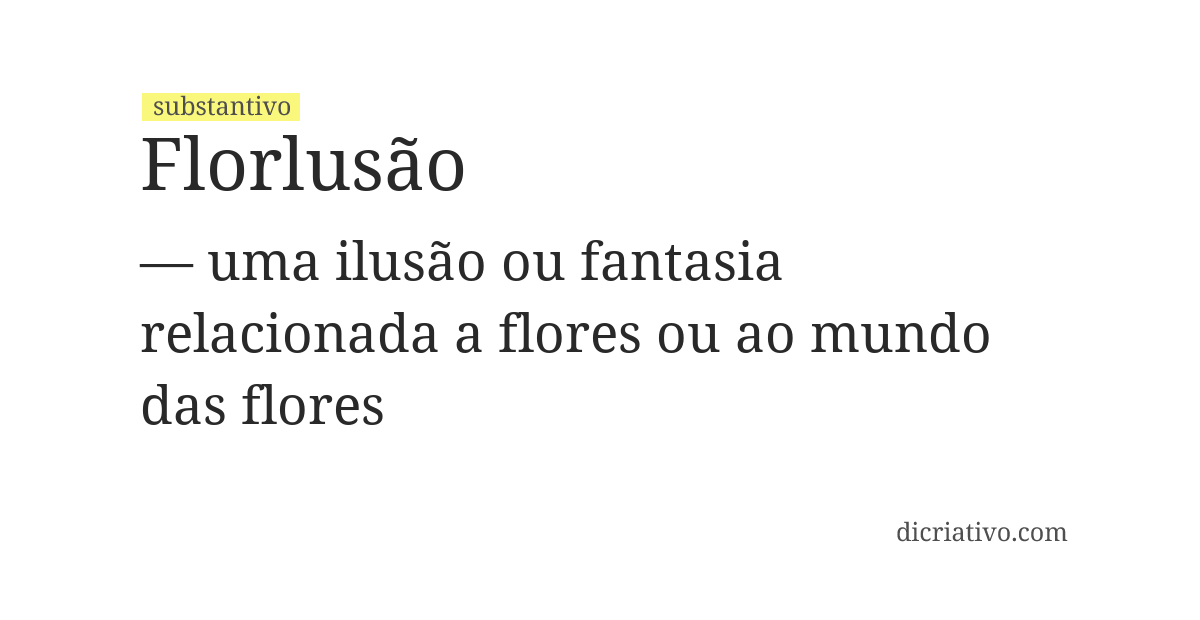 Significado de florlusão