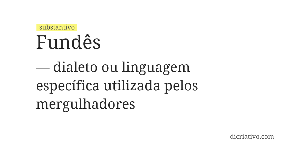 Significado de fundês