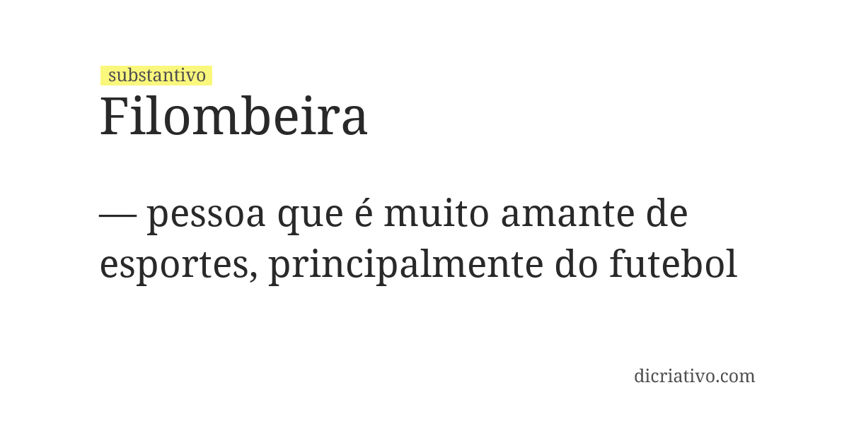 Significado de filombeira