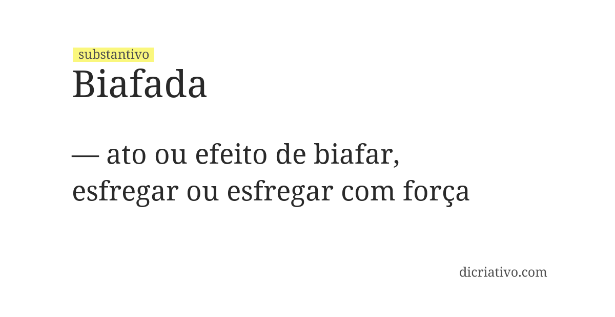 Significado de biafada
