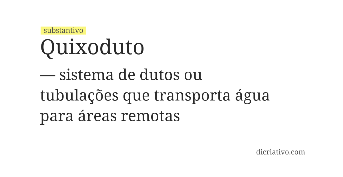 Significado de quixoduto