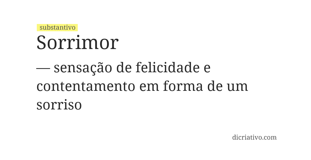Significado de sorrimor