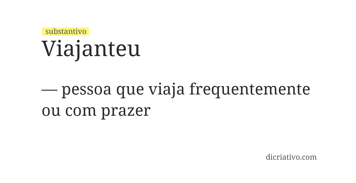 Significado de viajanteu