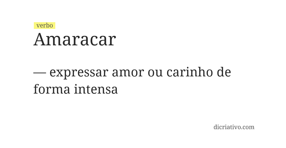 Significado de amaracar