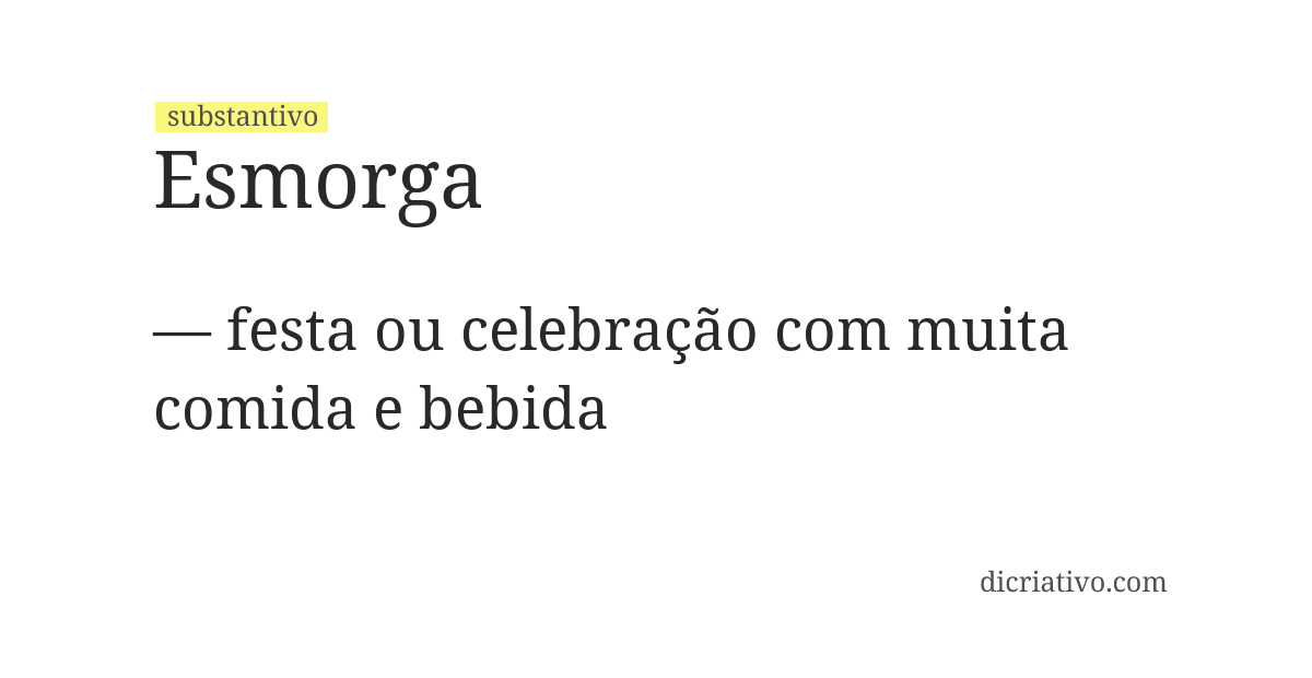 Significado de esmorga