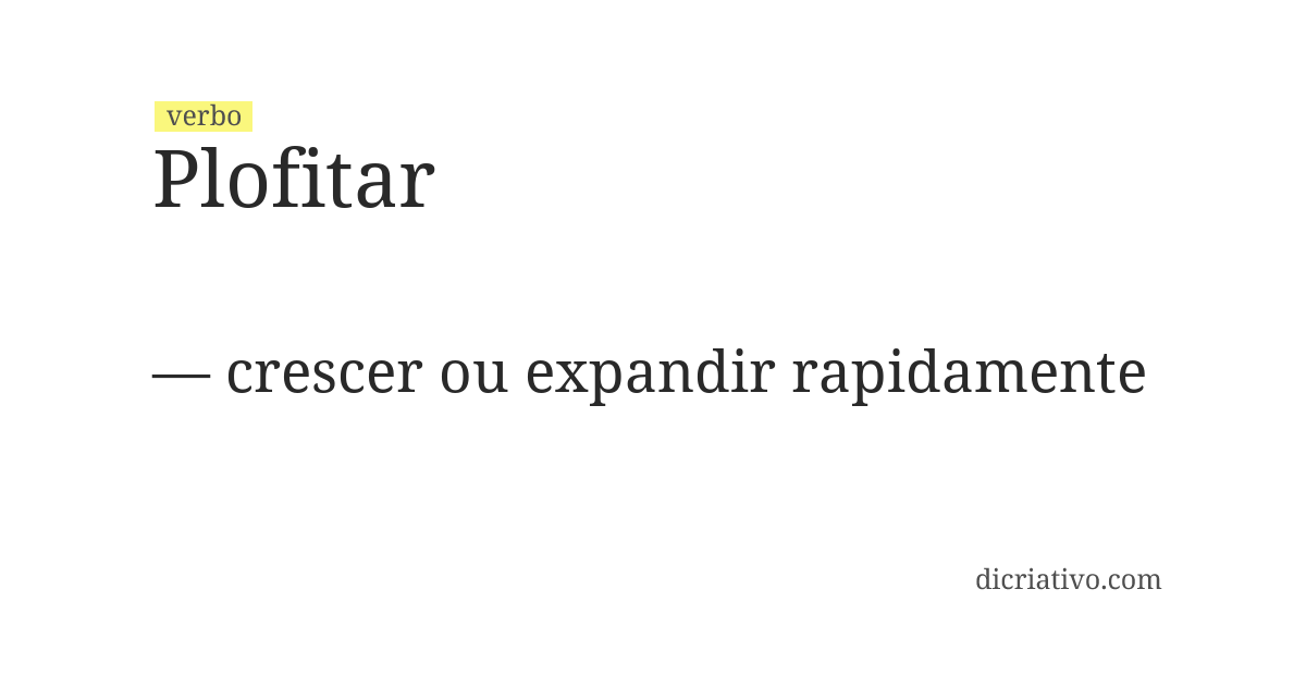 Significado de plofitar