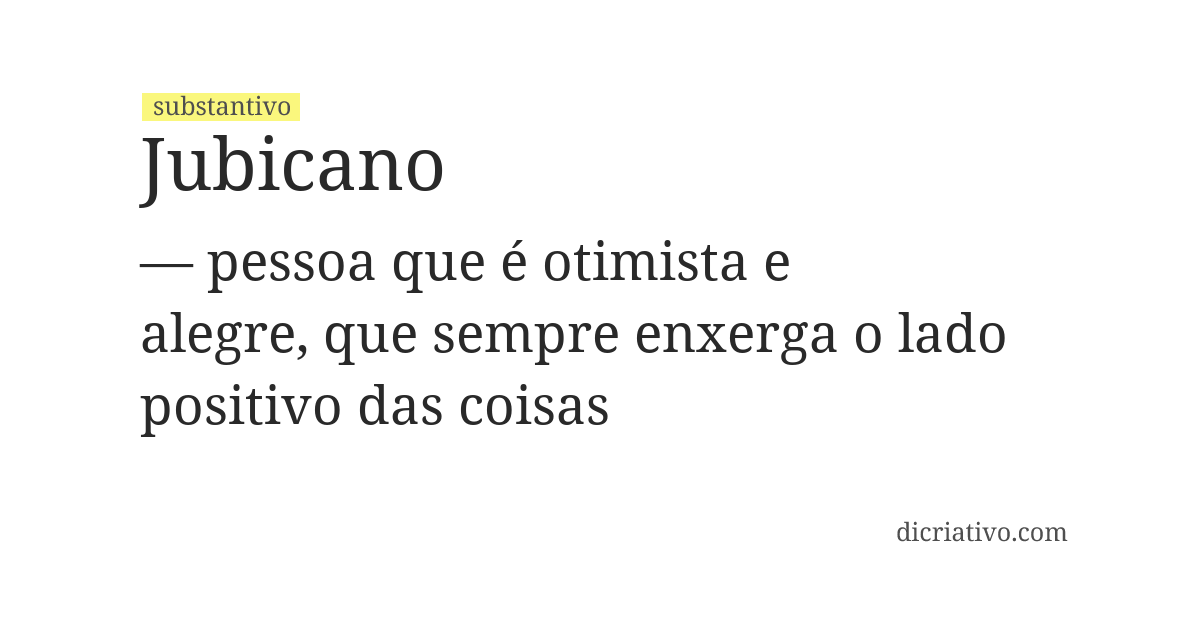 Significado de jubicano