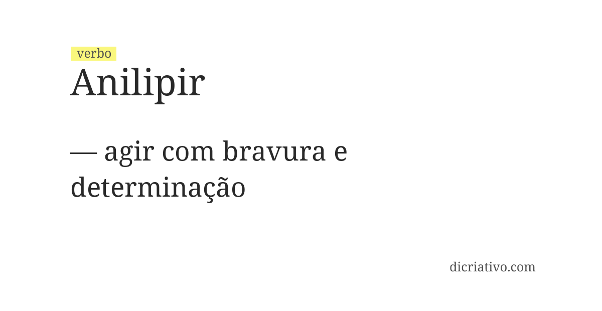 Significado de anilipir