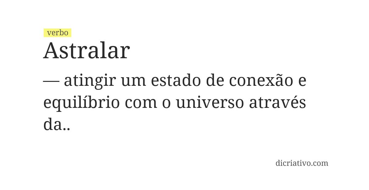 Significado de astralar