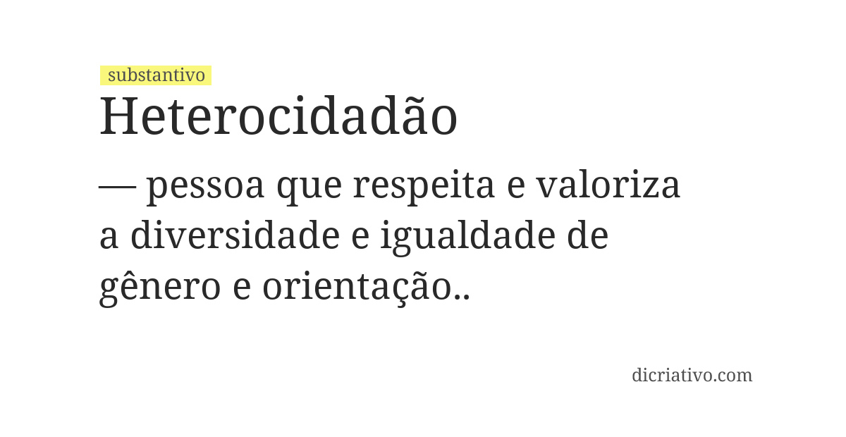 Significado de heterocidadão
