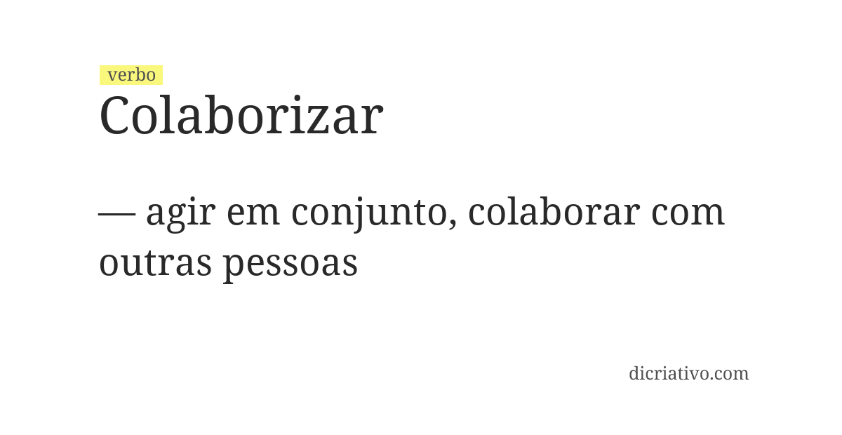 Significado de colaborizar
