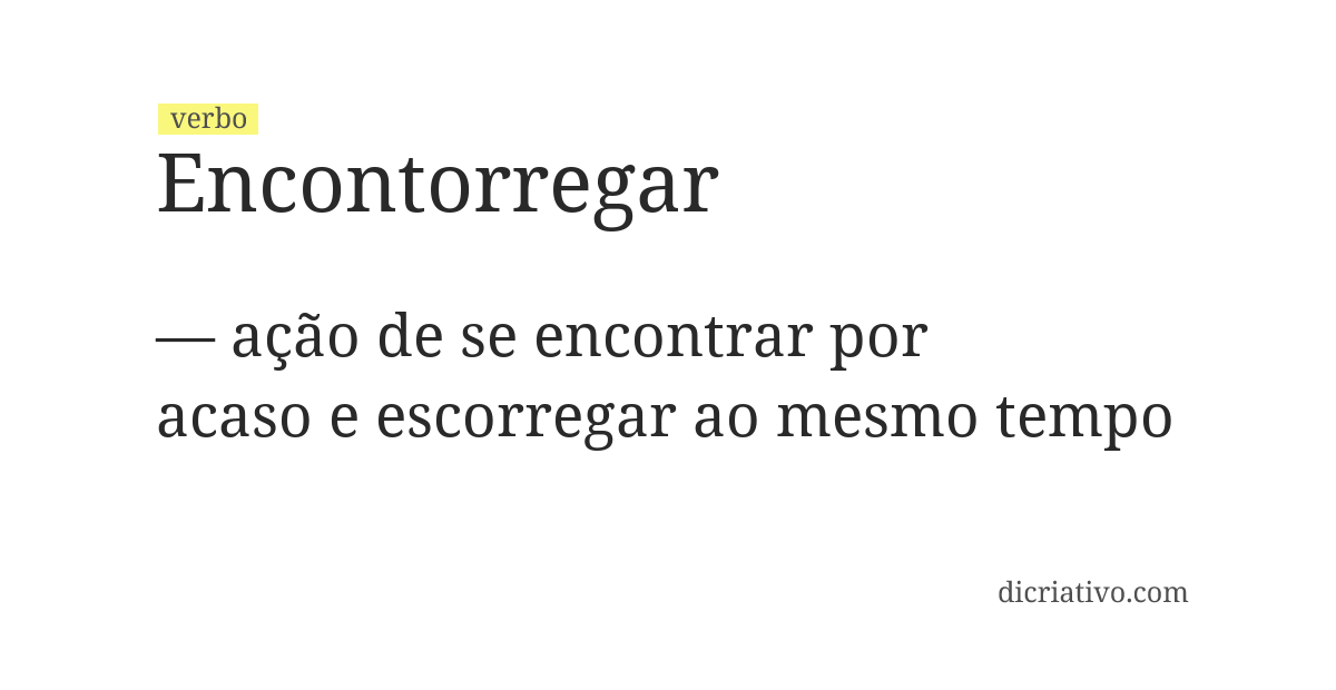 Significado de encontorregar