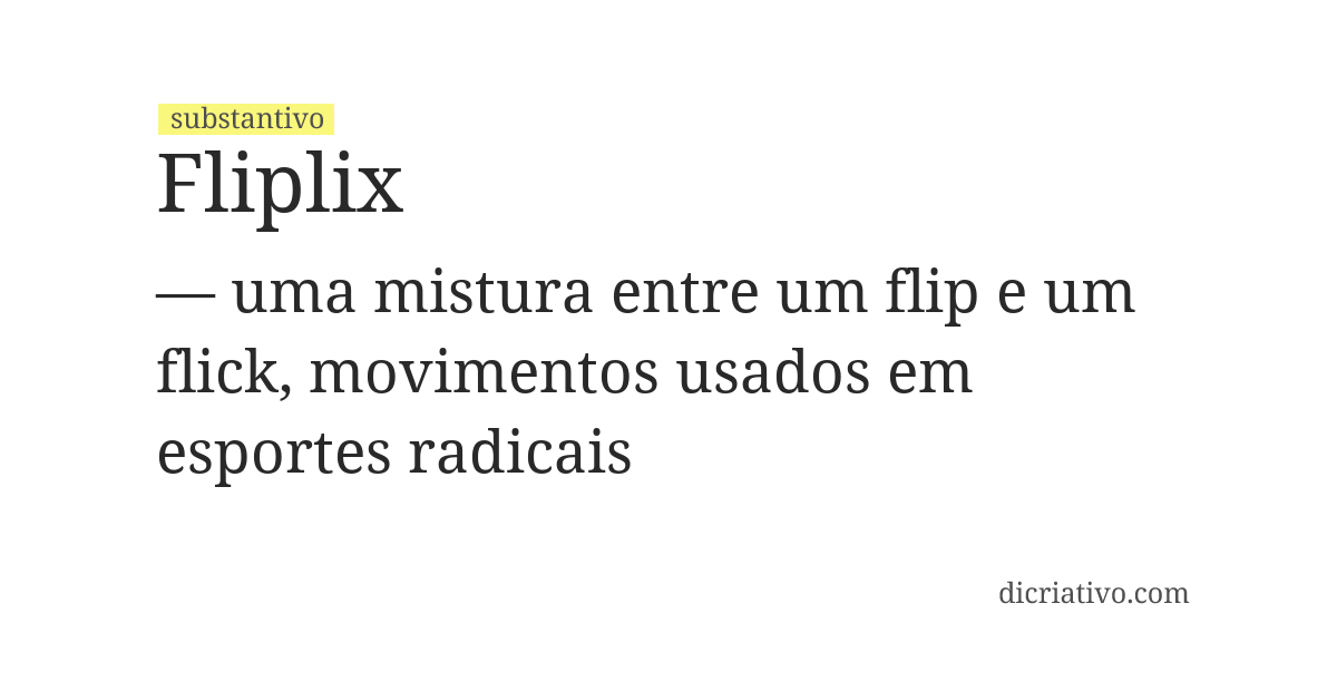 Significado de fliplix