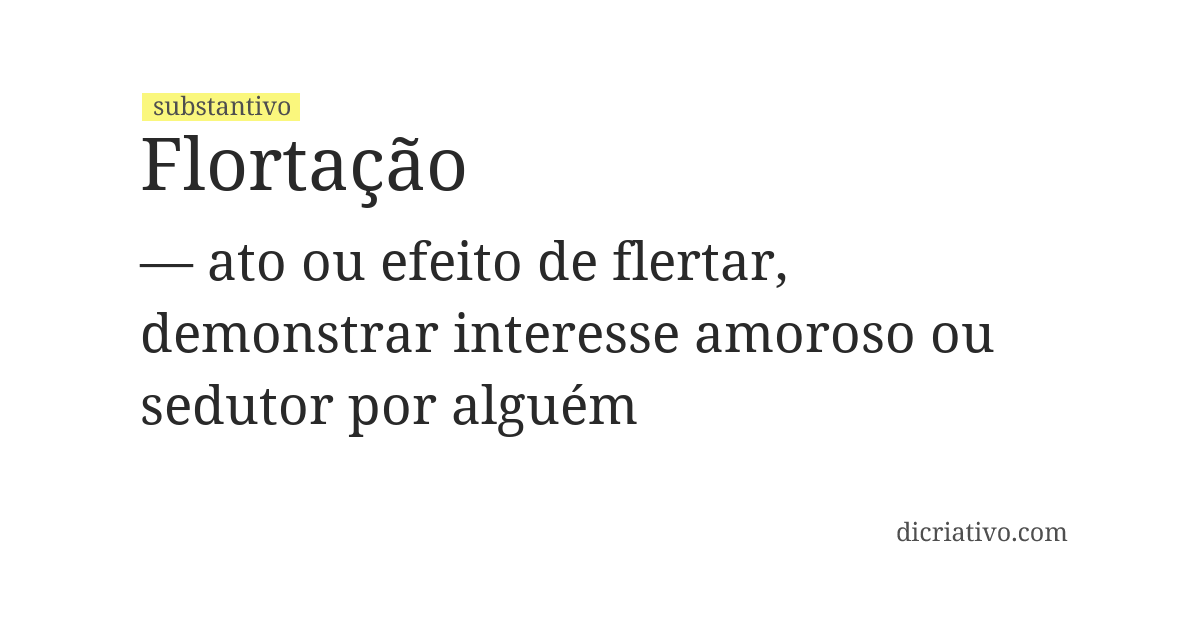 Significado de flortação