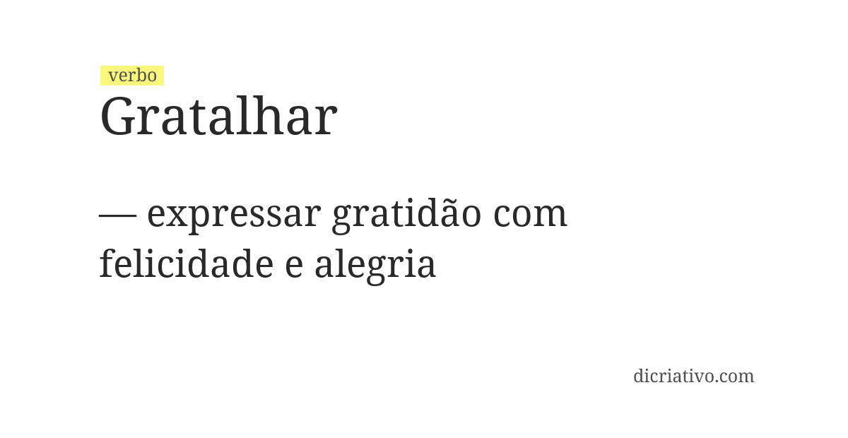 Significado de gratalhar