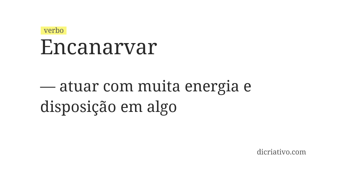 Significado de encanarvar