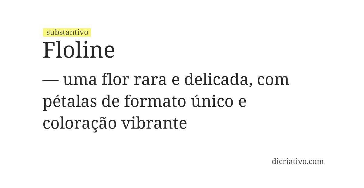 Significado de floline