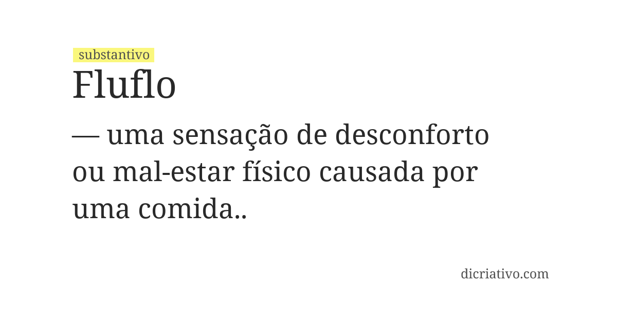 Significado de fluflo