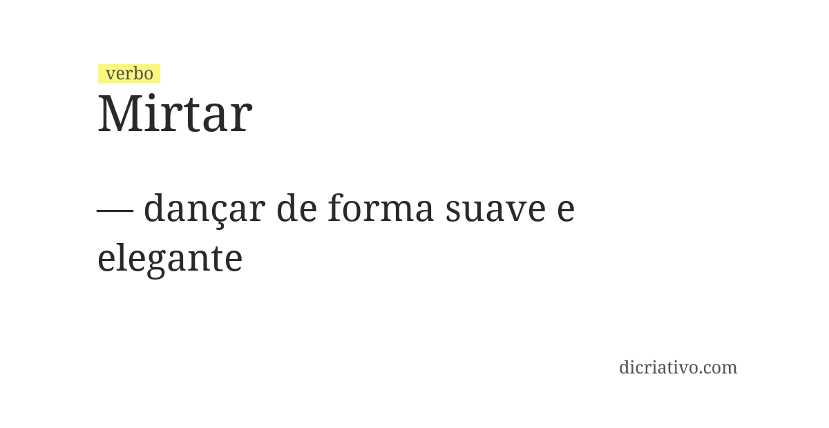 Significado de mirtar
