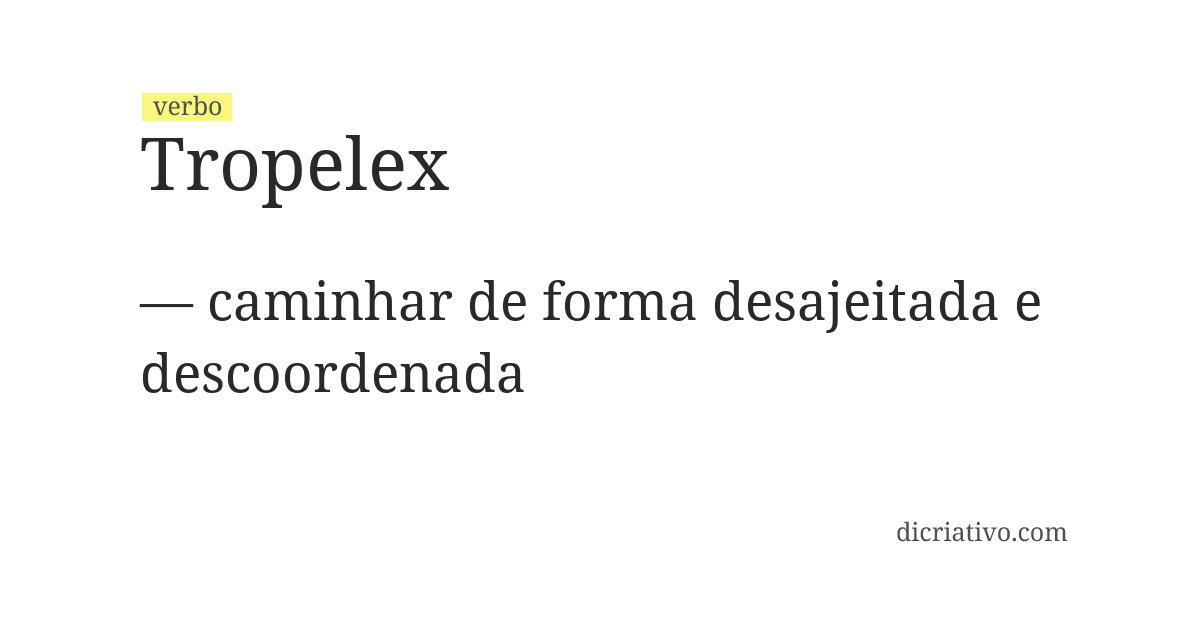 Significado de tropelex
