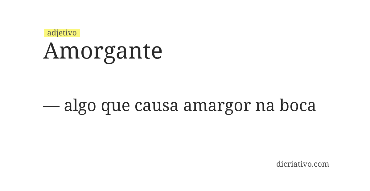 Significado de amorgante