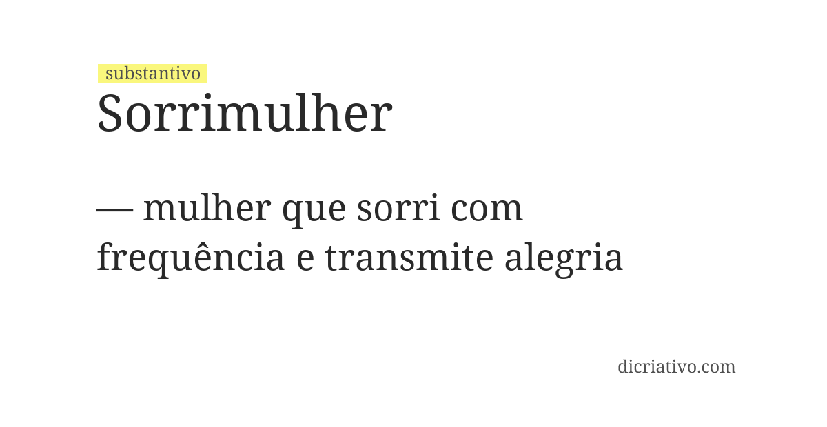 Significado de sorrimulher