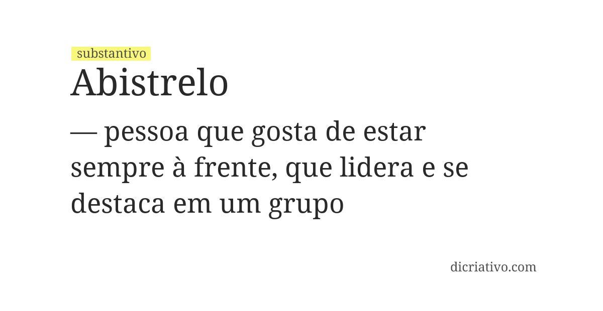 Significado de abistrelo