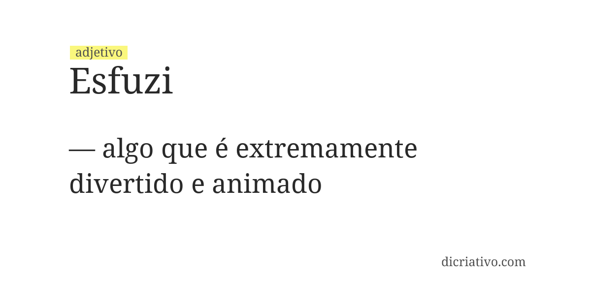 Significado de esfuzi