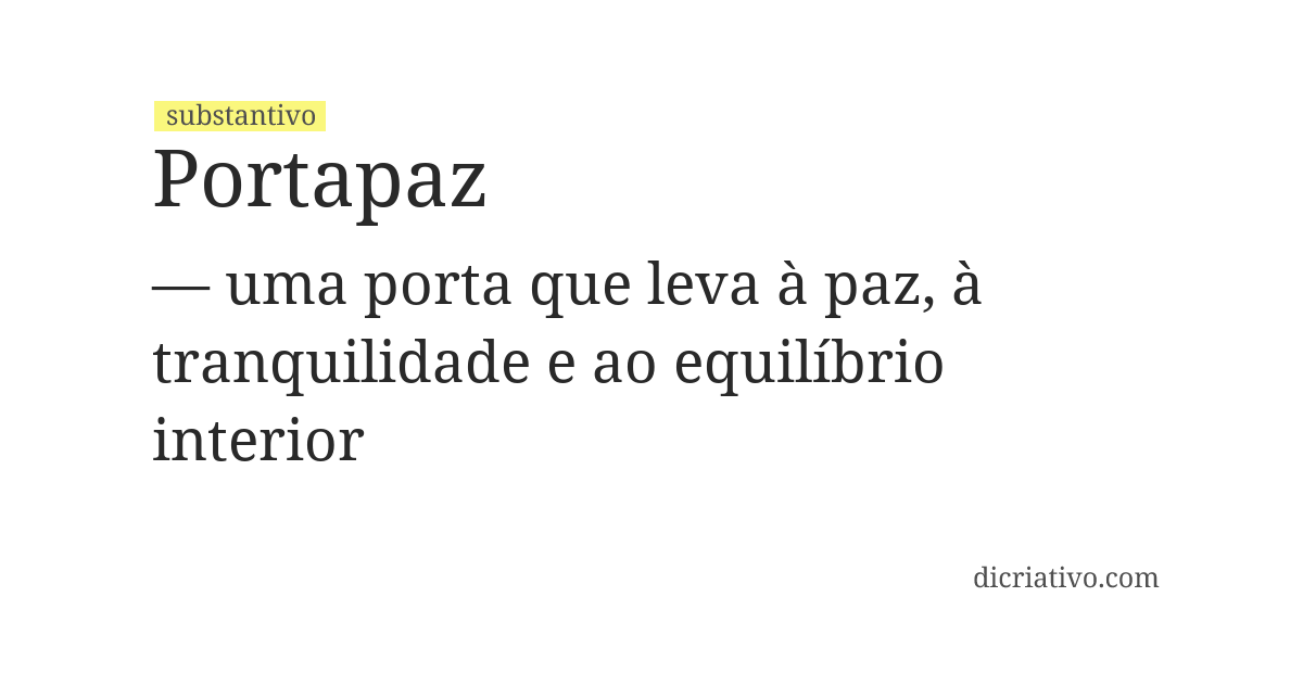 Significado de portapaz