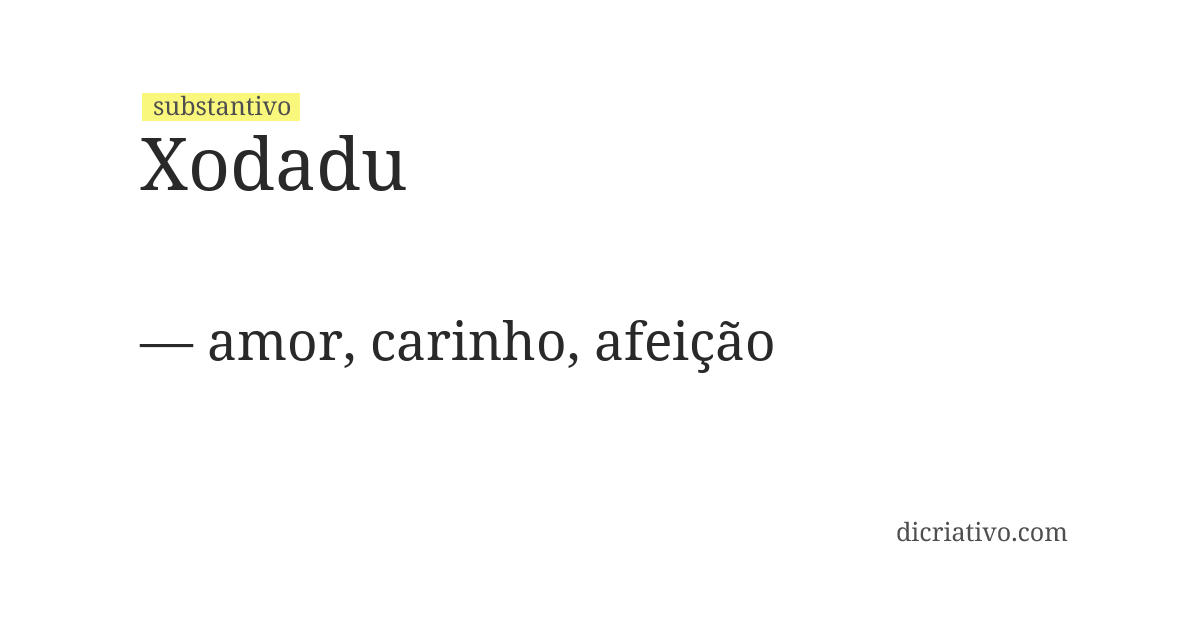 Significado de xodadu