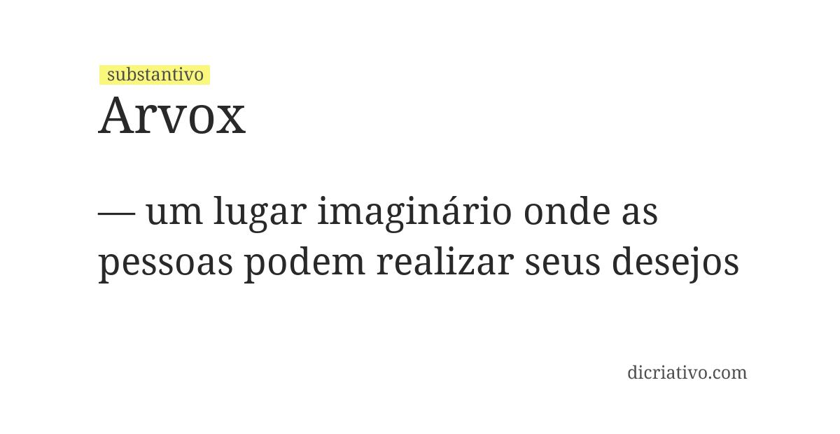 Significado de arvox