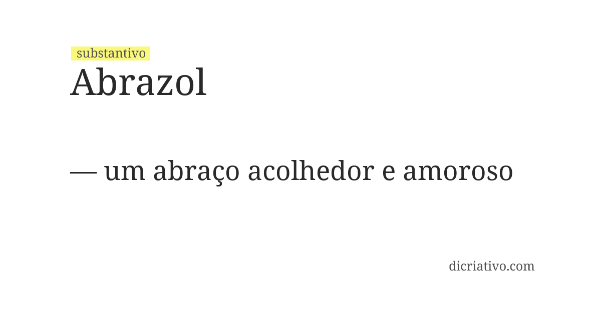 Significado de abrazol
