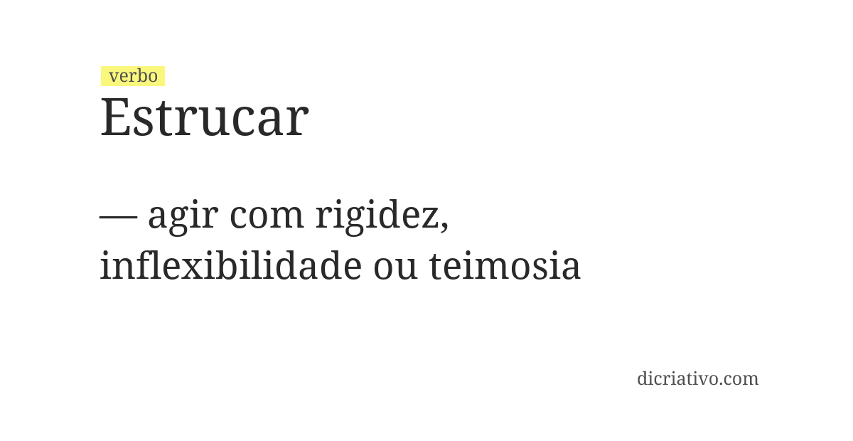 Significado de estrucar