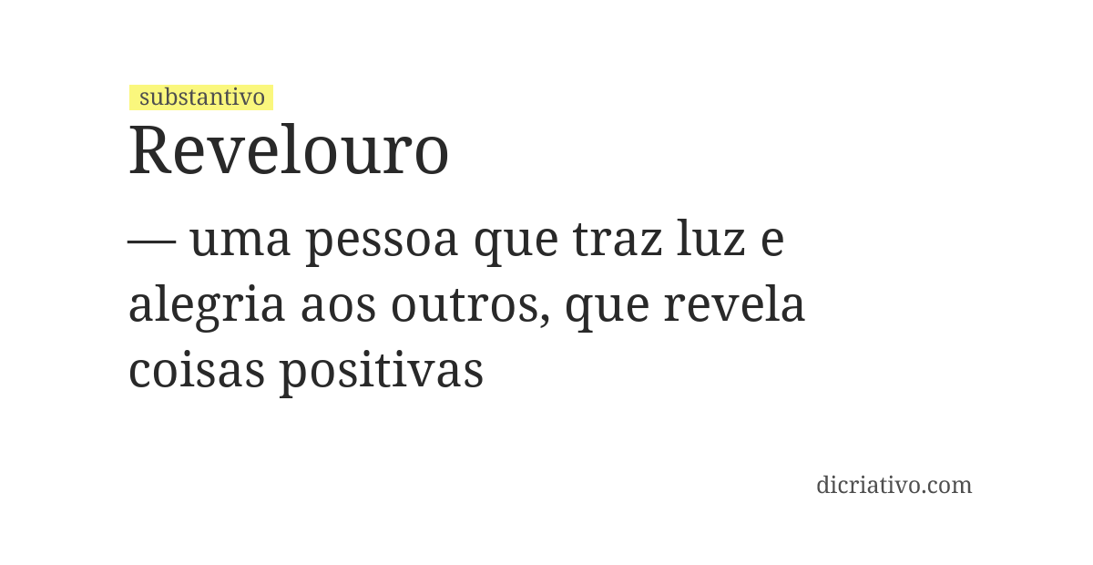 Significado de revelouro