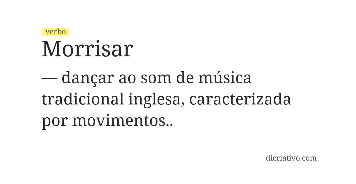 Significado de morrisar