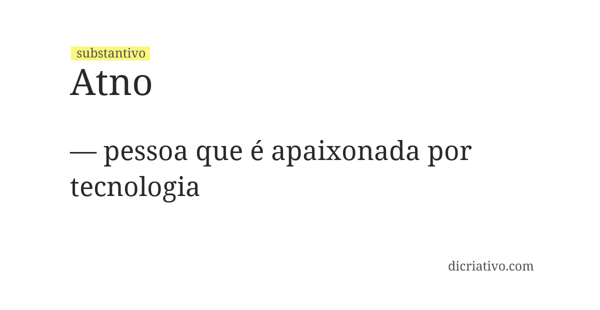 Significado de atno