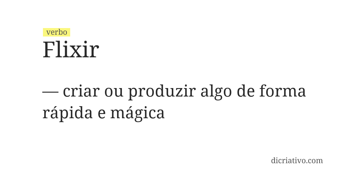 Significado de flixir