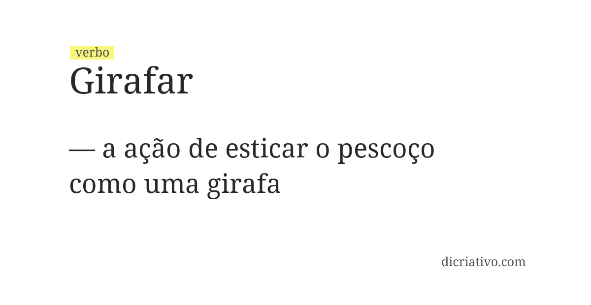 Significado de girafar