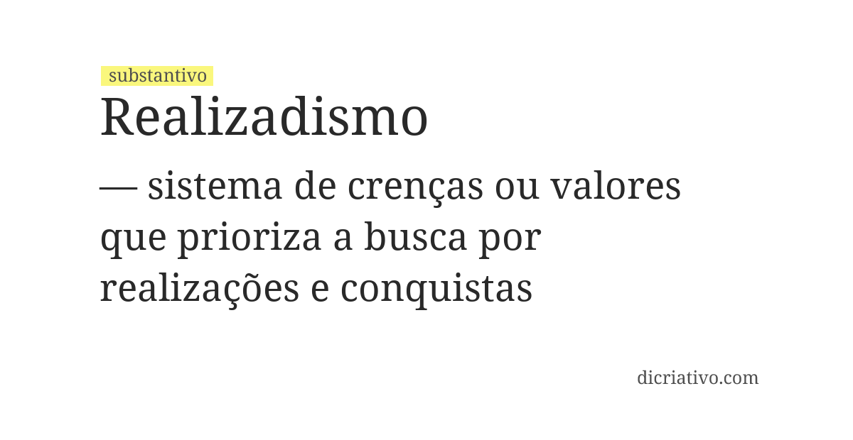 Significado de realizadismo