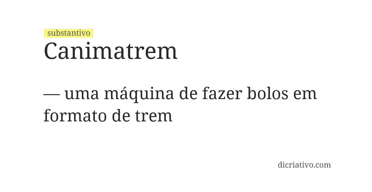 Significado de canimatrem