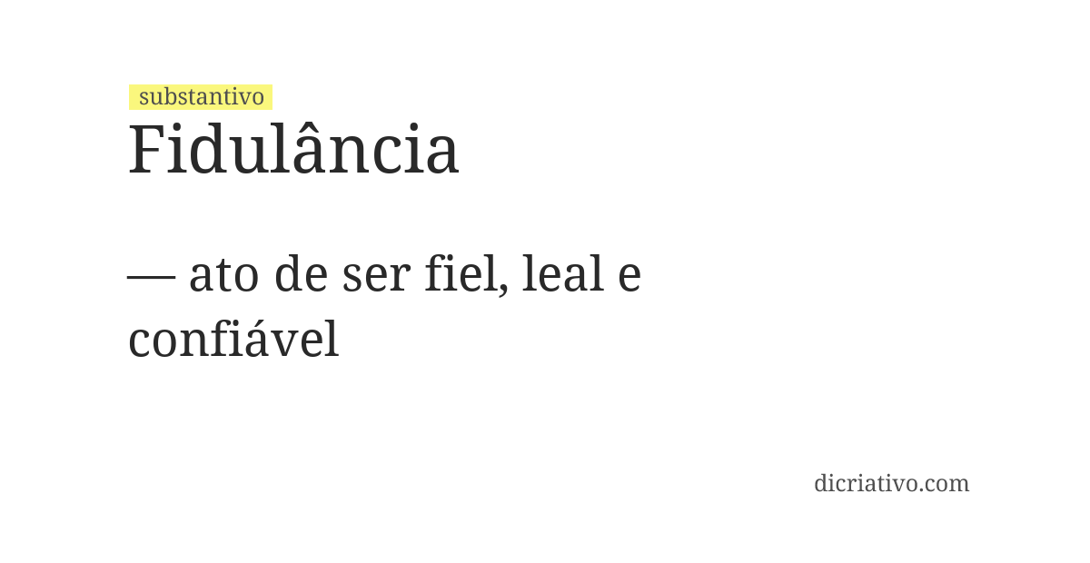 Significado de fidulância