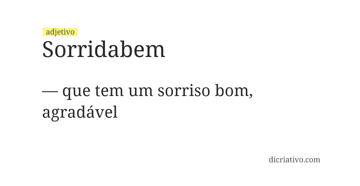 Significado de sorridabem