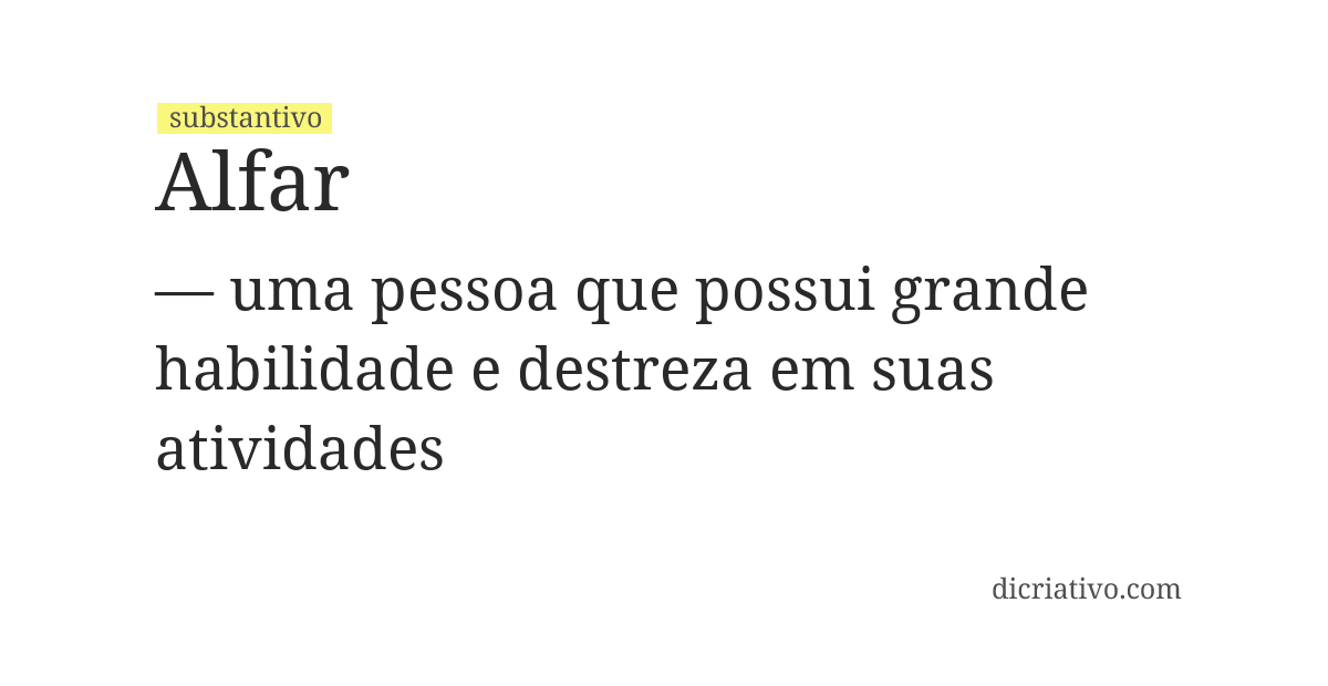 Significado de alfar