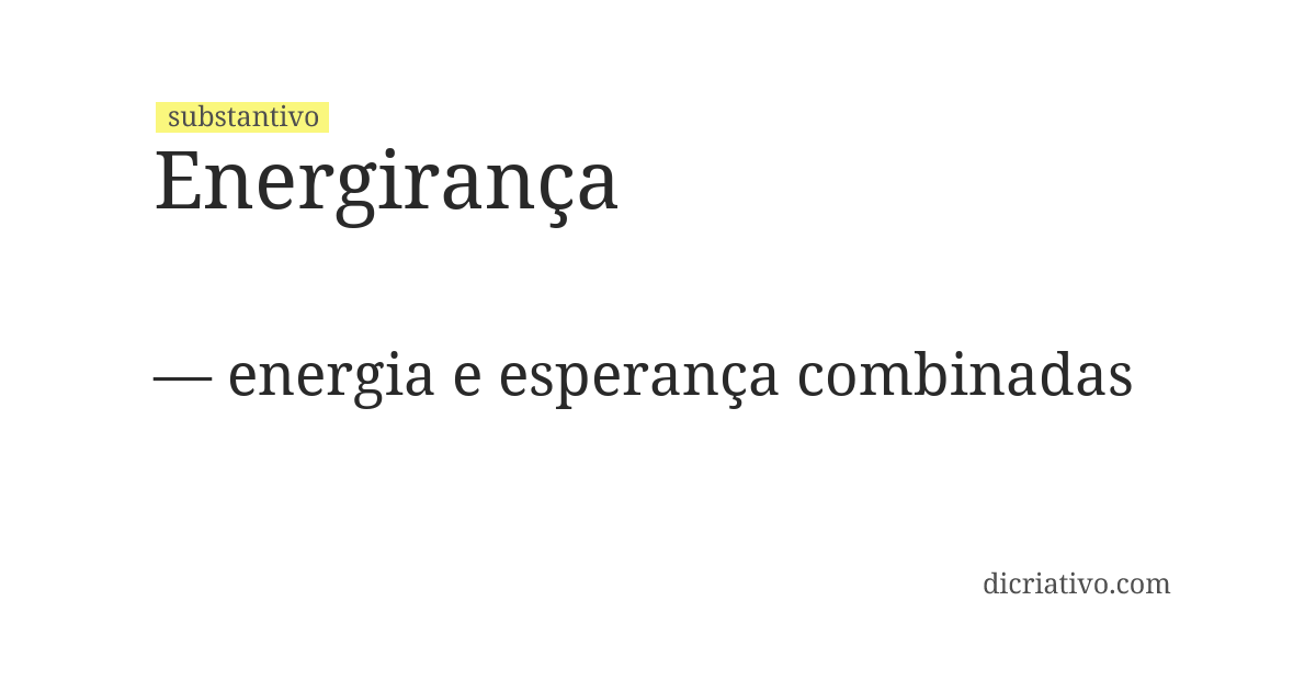 Significado de energirança