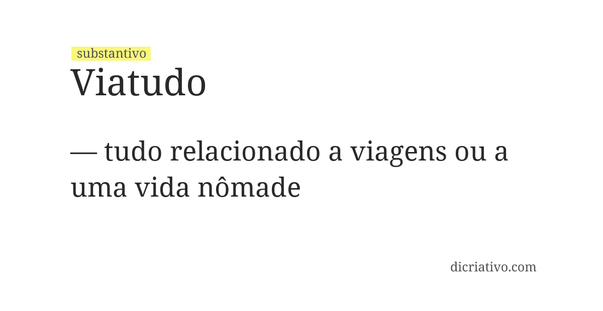 Significado de viatudo
