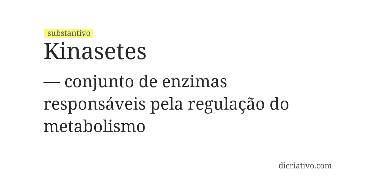 Significado de kinasetes