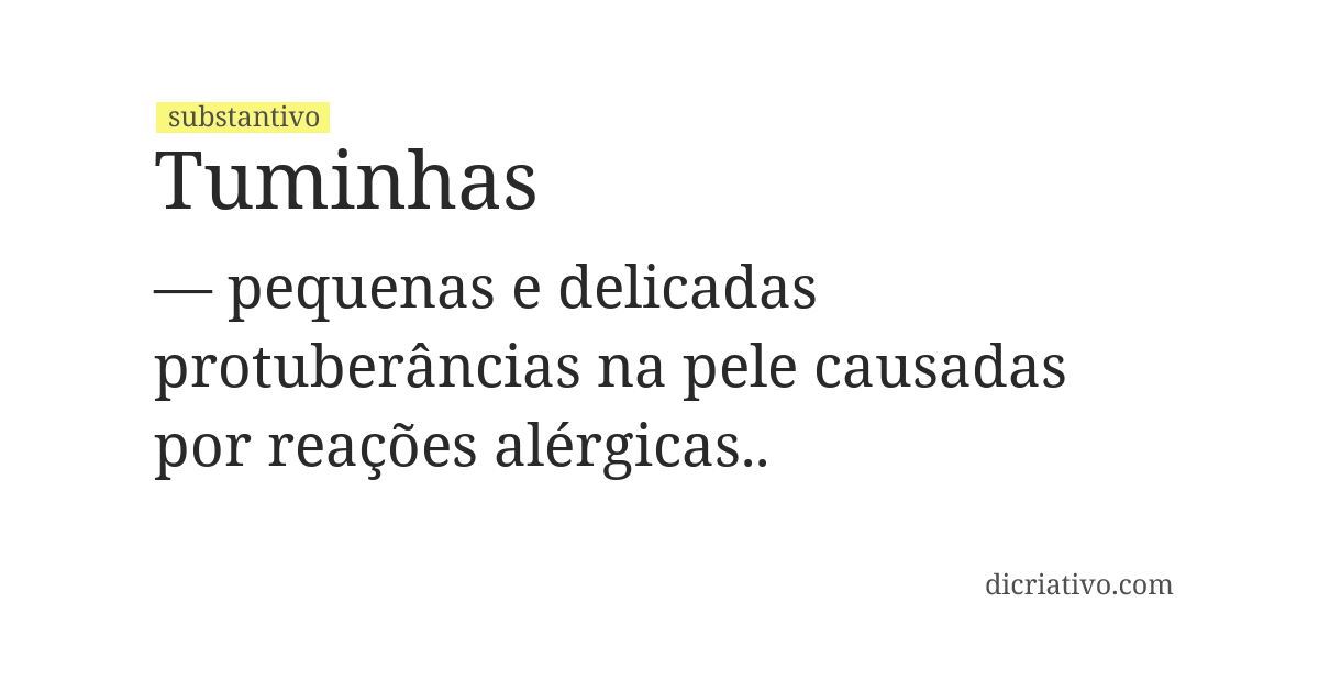 Significado de tuminhas