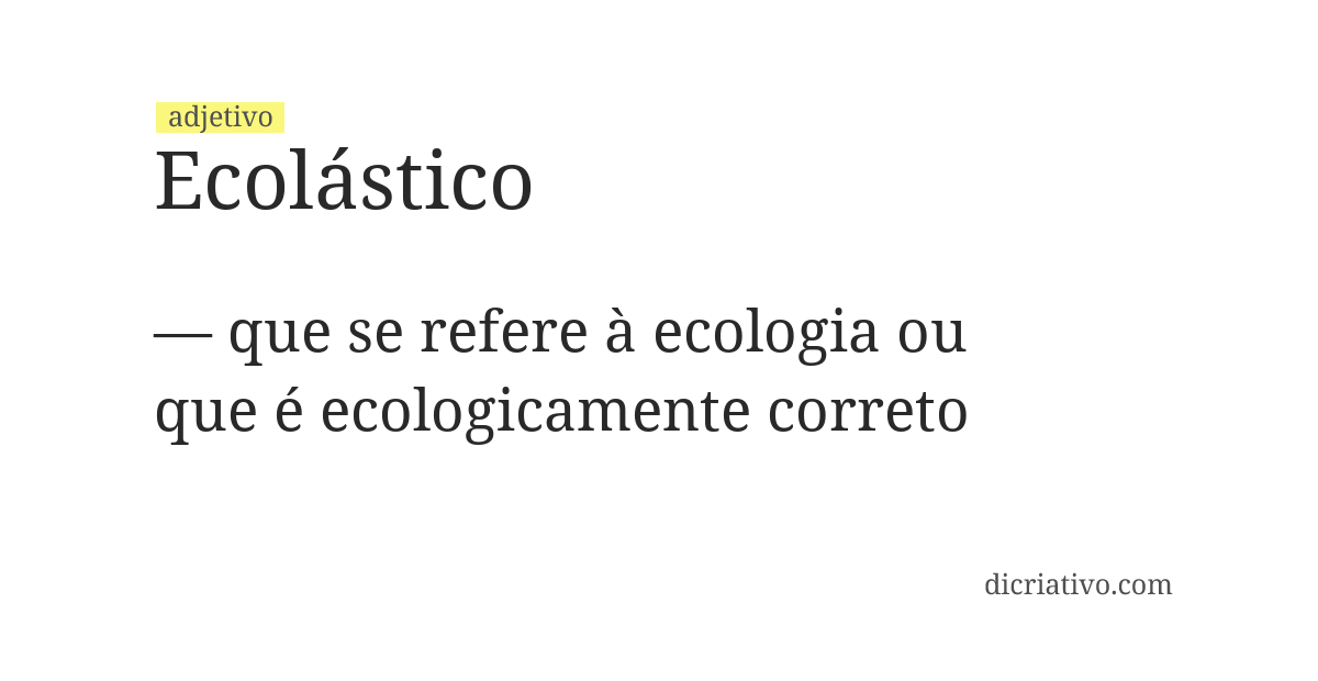 Significado de ecolástico