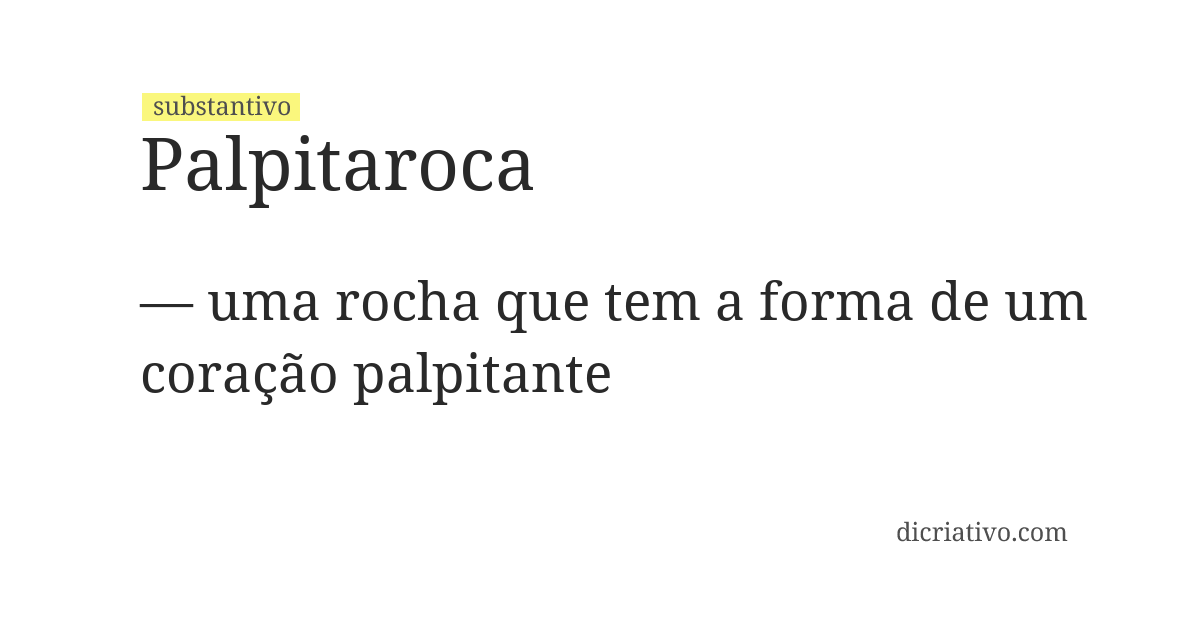 Significado de palpitaroca